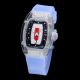 Richard mille RM07-02 Blue Transparent Case White Rubber Strap Watch(4)_th.jpg